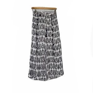 Raga Bohemian Flare Slit Tassel Pants